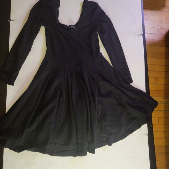 Zara Mini Flair black long sleeves Dress Size Small - Picture 3 of 7